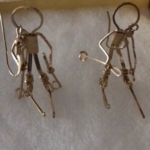 Skiers- Handmade- GOLD